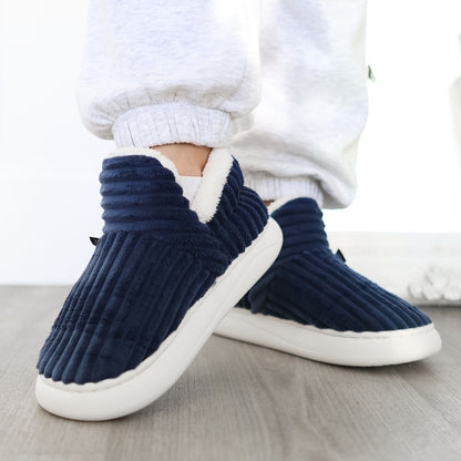 Pantoufles d'hiver en peluche avec semelle épaisse antidérapante - Olaf