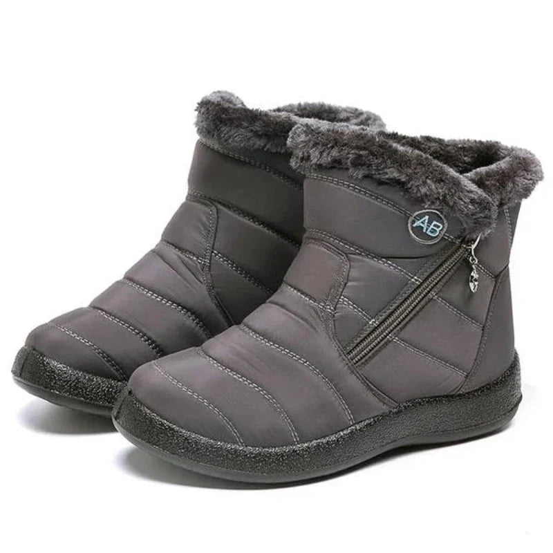 Bottes D'hiver Bogs Arcata Femme – Noires Rayées – Doublure Fausse Fourrure – Imperméables – Taille 7